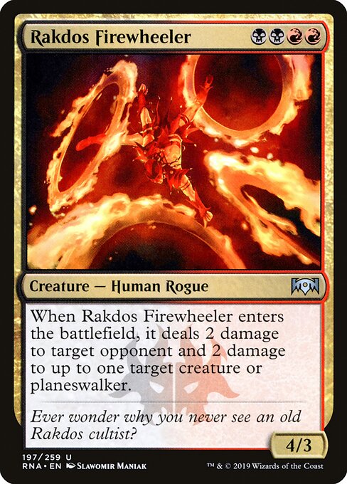 Ravnica Allegiance - 197 - Rakdos Firewheeler - Uncommon