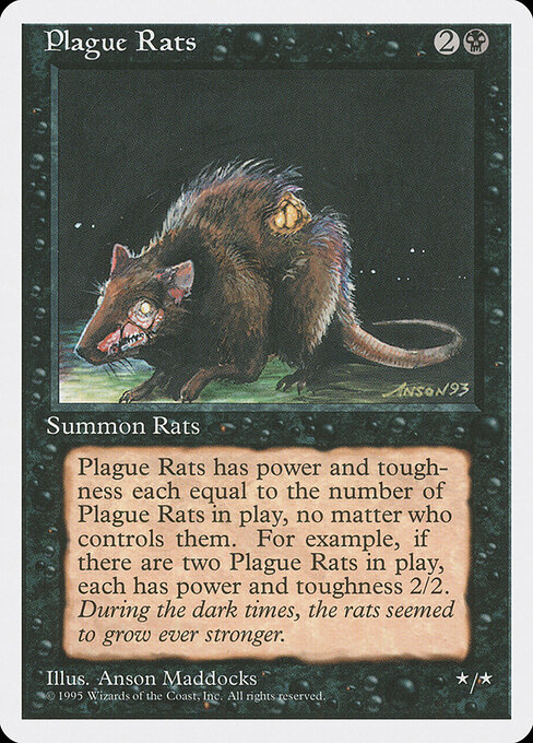Fourth Edition - 154 - Plague Rats - Common