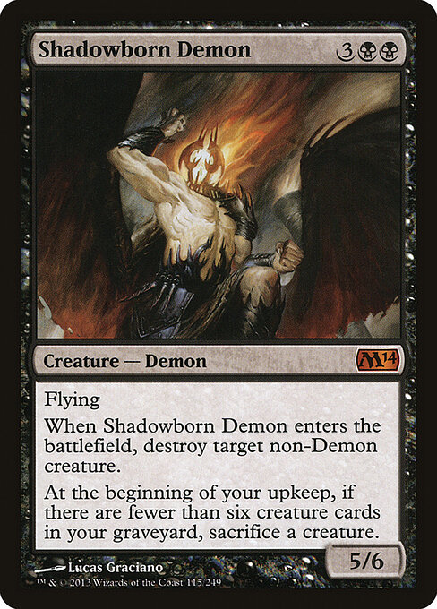 Magic 2014 - 115 - Shadowborn Demon - Mythic
