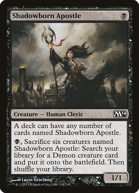 Magic 2014 - 114 - Shadowborn Apostle - Common