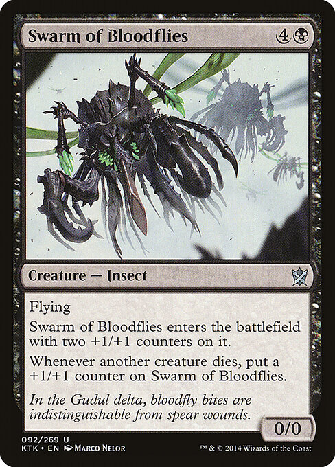 Khans of Tarkir - 92 - Swarm of Bloodflies - Uncommon