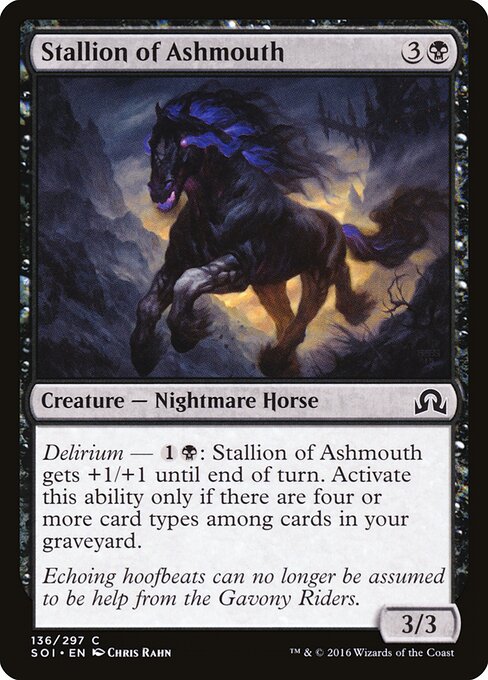 Shadows over Innistrad - 136 - Stallion of Ashmouth - Common