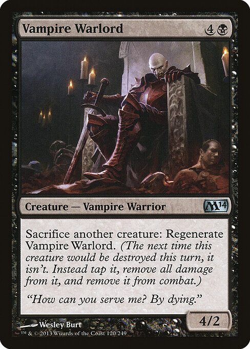 Magic 2014 - 120 - Vampire Warlord - Uncommon