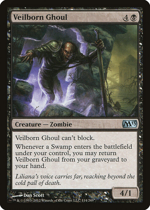 Magic 2013 - 114 - Veilborn Ghoul - Uncommon