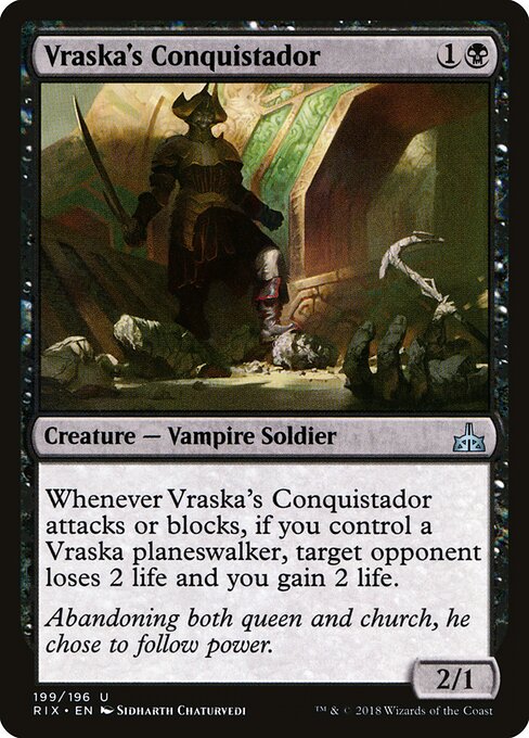 Rivals of Ixalan - 199 - Vraska's Conquistador - Uncommon