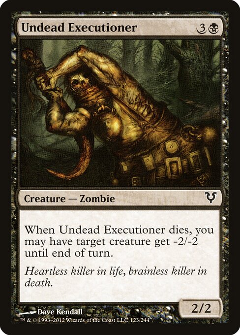Avacyn Restored - 123 - Undead Executioner - Common