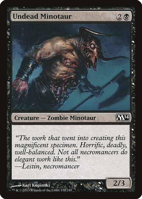 Magic 2014 - 119 - Undead Minotaur - Common