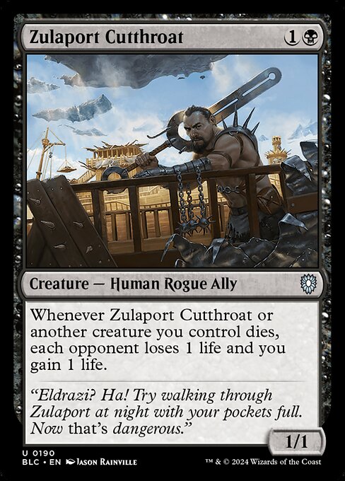 Bloomburrow Commander - 190 - Zulaport Cutthroat - Uncommon