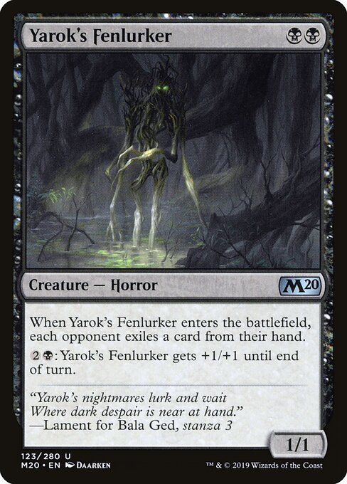 Core Set 2020 - 123 - Yarok's Fenlurker - Uncommon