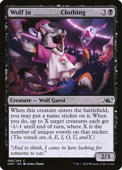 Unfinity - 95 - Wolf in _____ Clothing - Common
