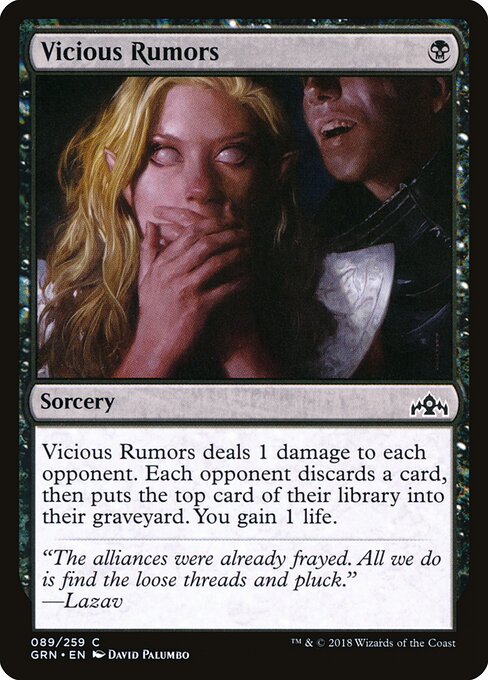 Guilds of Ravnica - 89 - Vicious Rumors - Common