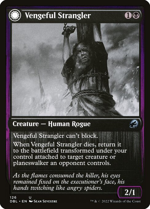 Innistrad: Double Feature - 126 - Vengeful Strangler // Strangling Grasp - Uncommon