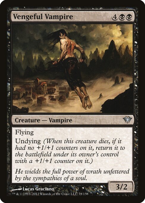 Dark Ascension - 78 - Vengeful Vampire - Uncommon