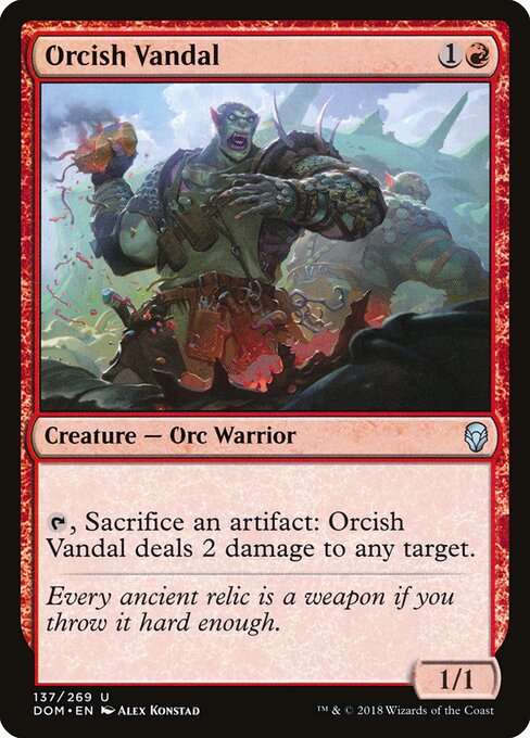 Dominaria - 137 - Orcish Vandal - Uncommon