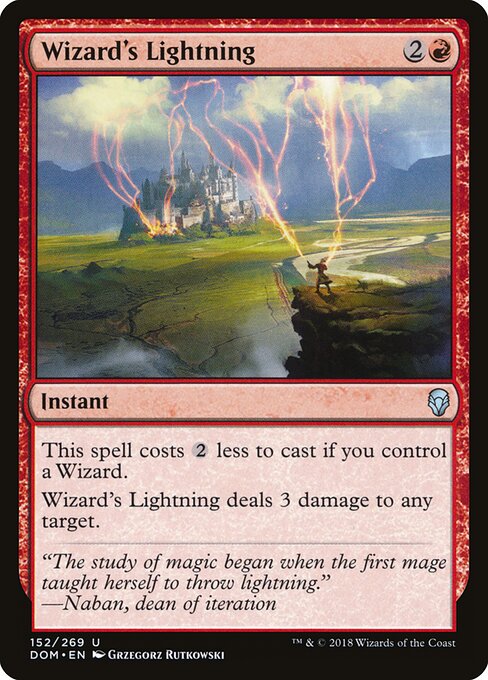 Dominaria - 152 - Wizard's Lightning - Uncommon