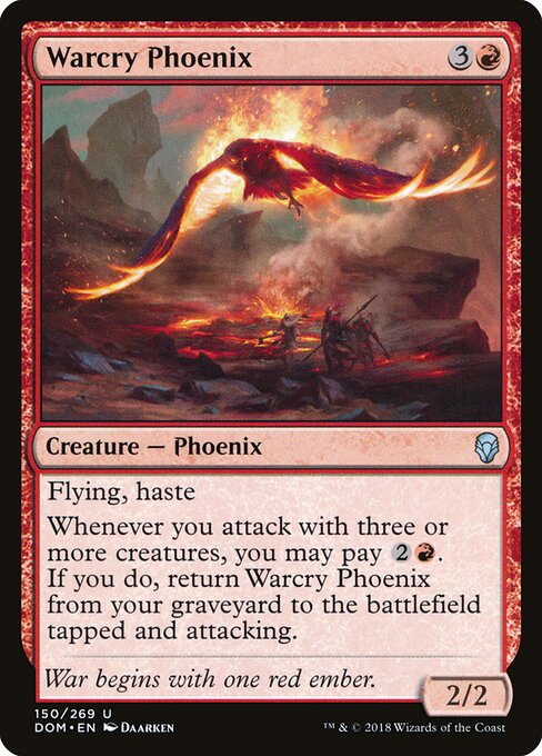 Dominaria - 150 - Warcry Phoenix - Uncommon