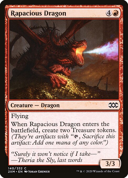 Double Masters - 140 - Rapacious Dragon - Common