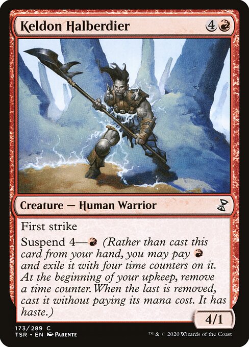 Time Spiral Remastered - 173 - Keldon Halberdier - Common