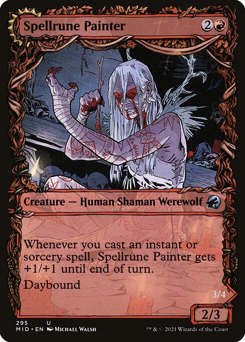 Innistrad: Midnight Hunt - 295 - Spellrune Painter // Spellrune Howler - Uncommon