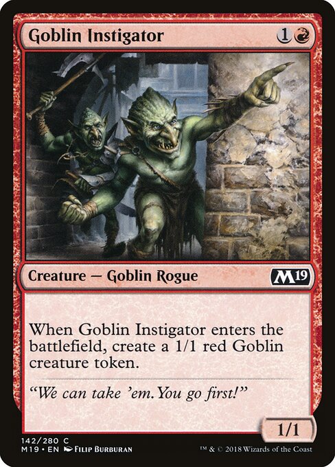 Core Set 2019 - 142 - Goblin Instigator - Common