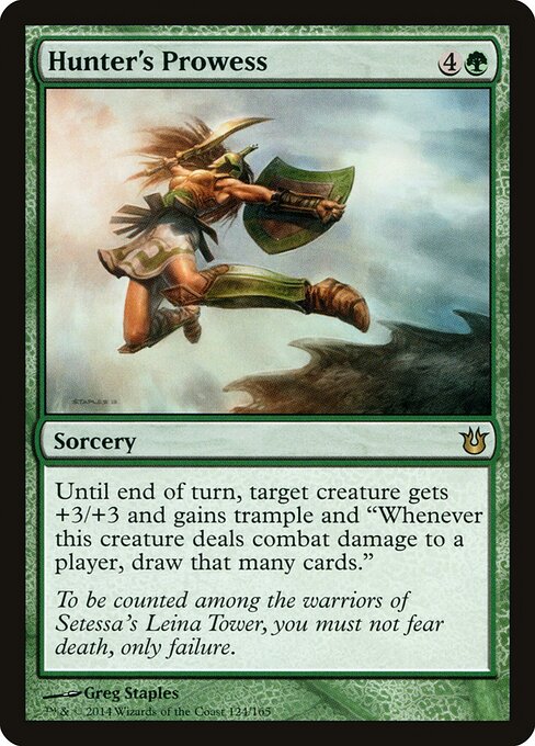 Born of the Gods - 124 - Hunter's Prowess - Rare