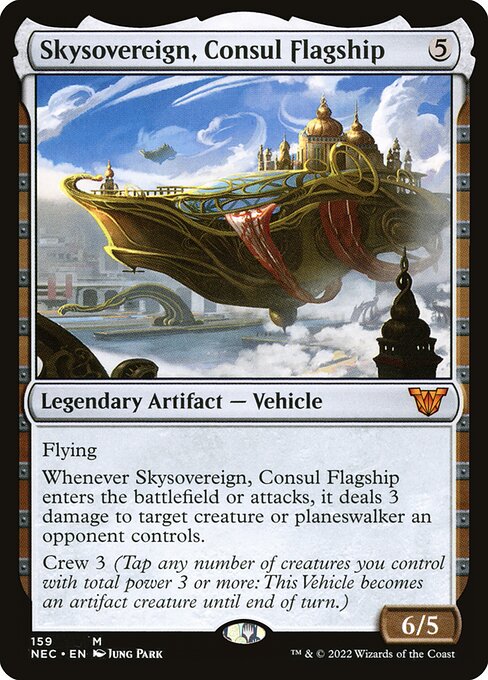 Neon Dynasty Commander - 159 - Skysovereign, Consul Flagship - Mythic