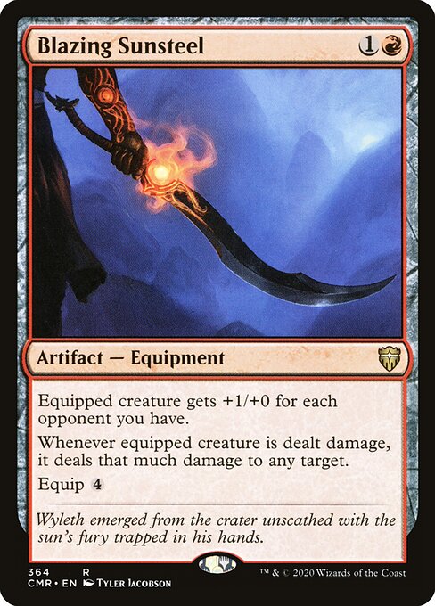 Commander Legends - 364 - Blazing Sunsteel - Rare