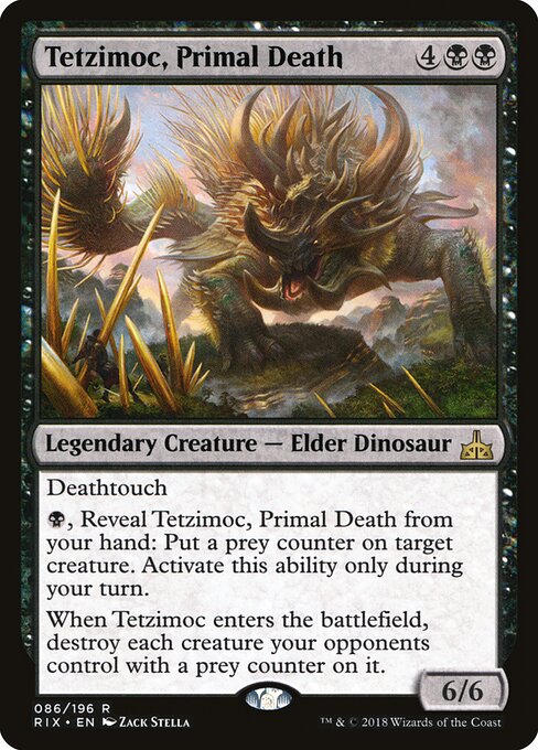 Rivals of Ixalan - 86 - Tetzimoc, Primal Death - Rare