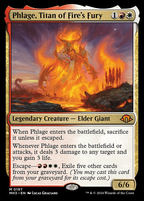 Modern Horizons 3 - 197 - Phlage, Titan of Fire's Fury - Mythic