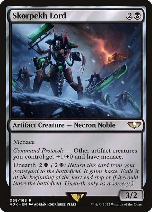 Warhammer 40,000 Commander - 58 - Skorpekh Lord - Rare