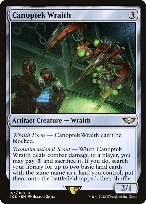 Warhammer 40,000 Commander - 153 - Canoptek Wraith - Rare