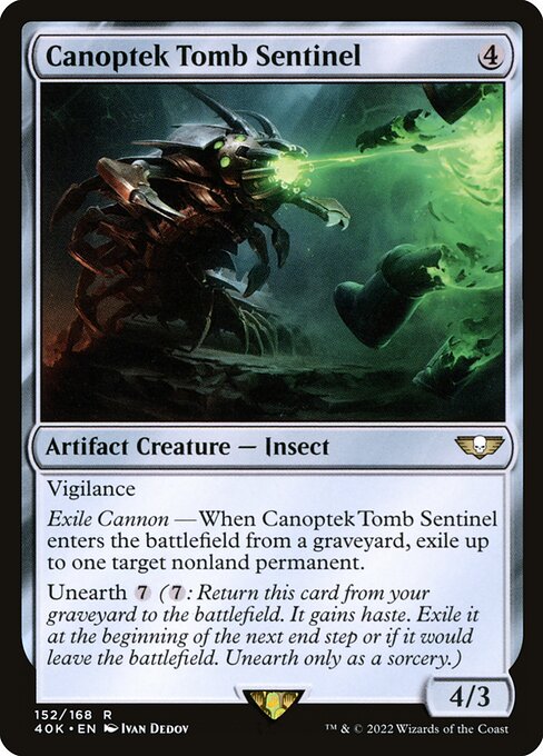 Warhammer 40,000 Commander - 152 - Canoptek Tomb Sentinel - Rare