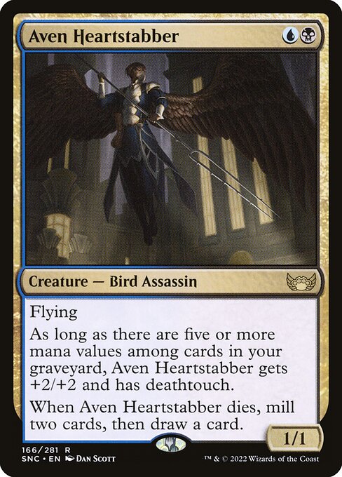 Streets of New Capenna - 166 - Aven Heartstabber - Rare