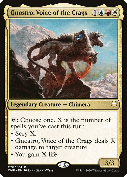 Commander Legends - 276 - Gnostro, Voice of the Crags - Rare