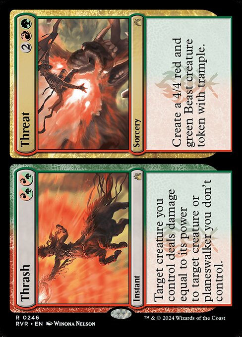 Ravnica Remastered - 246 - Thrash // Threat - Rare