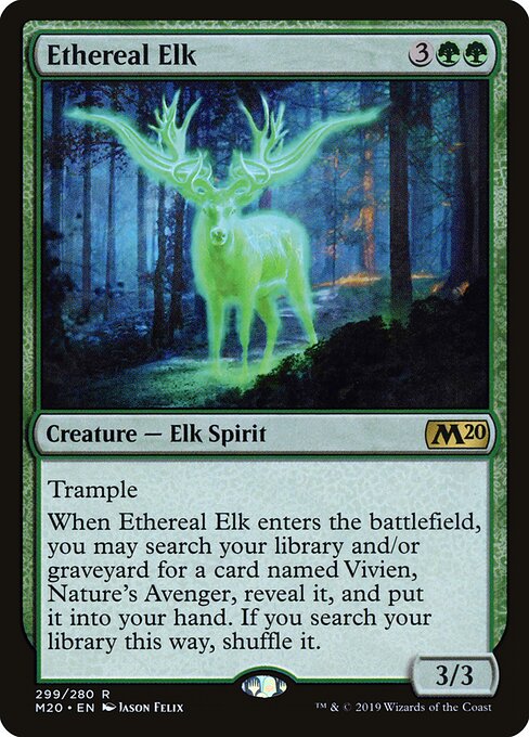 Core Set 2020 - 299 - Ethereal Elk - Rare