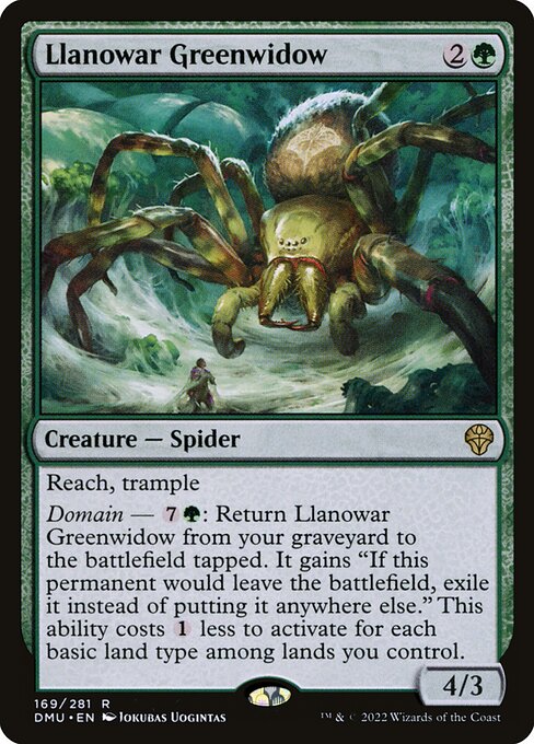 Dominaria United - 169 - Llanowar Greenwidow - Rare