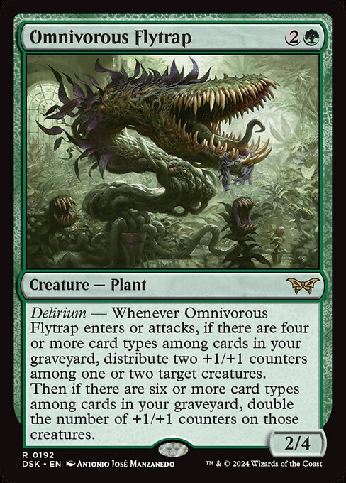 Duskmourn: House of Horror - 192 - Omnivorous Flytrap - Rare