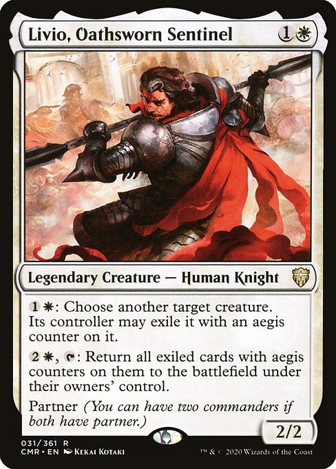 Commander Legends - 31 - Livio, Oathsworn Sentinel - Rare