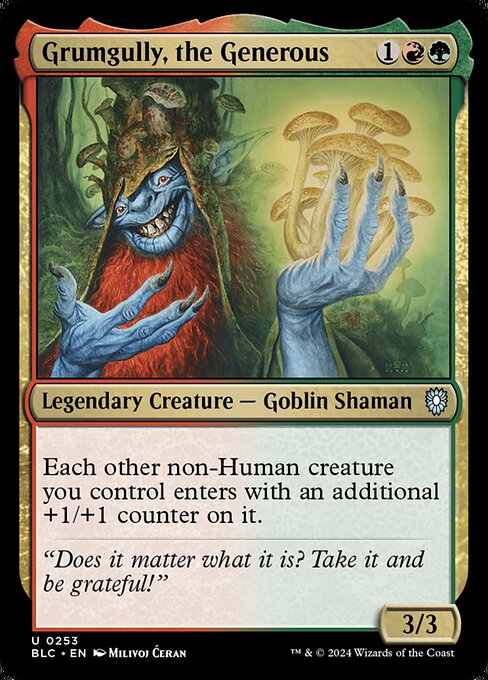 Bloomburrow Commander - 253 - Grumgully, the Generous - Uncommon