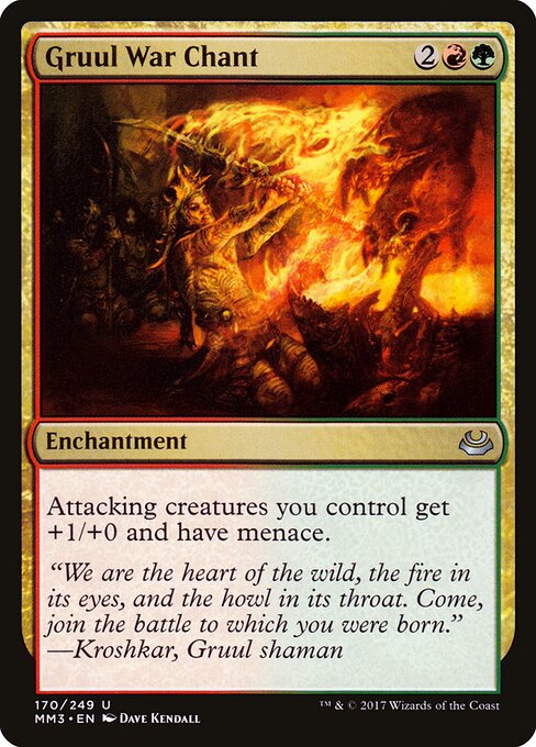 Modern Masters 2017 - 170 - Gruul War Chant - Uncommon