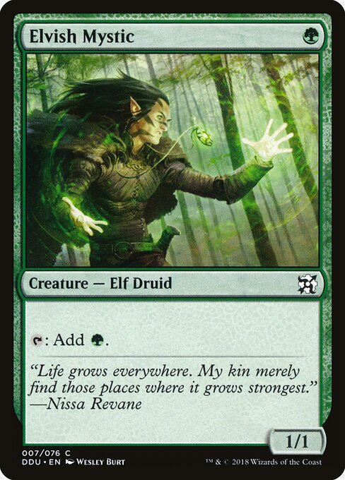 Duel Decks: Elves vs. Inventors - 7 - Elvish Mystic - Common