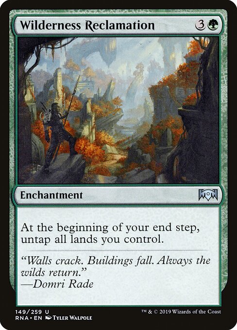 Ravnica Allegiance - 149 - Wilderness Reclamation - Uncommon