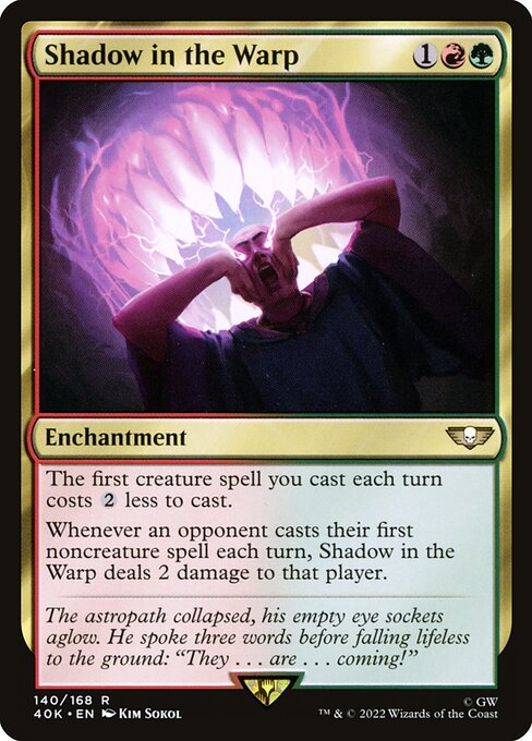 Warhammer 40,000 Commander - 140 - Shadow in the Warp - Rare