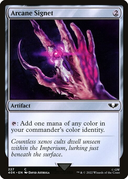 Warhammer 40,000 Commander - 227 - Arcane Signet - Common