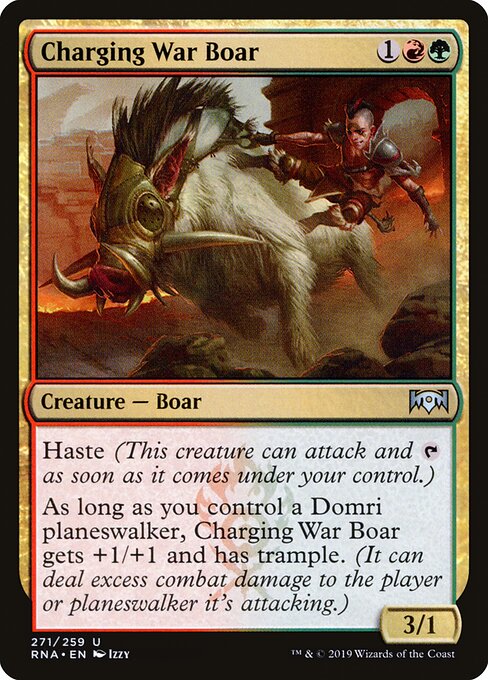 Ravnica Allegiance - 271 - Charging War Boar - Uncommon