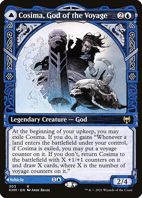 Kaldheim - 303 - Cosima, God of the Voyage // The Omenkeel - Rare