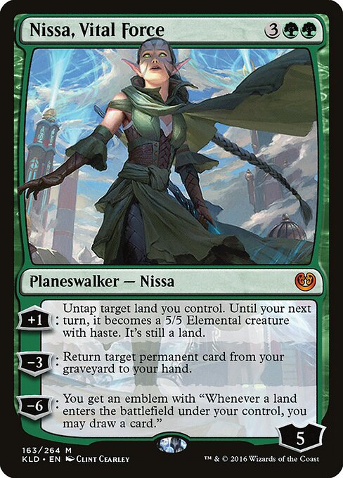 Kaladesh - 163 - Nissa, Vital Force - Mythic
