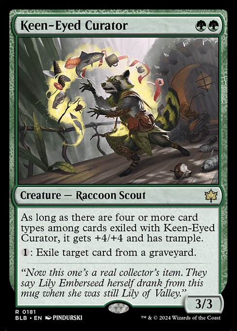 Bloomburrow - 181 - Keen-Eyed Curator - Rare