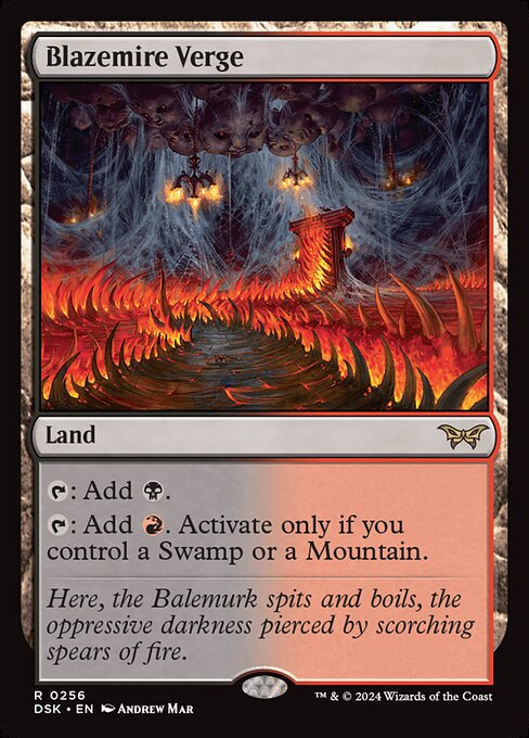 Duskmourn: House of Horror - 256 - Blazemire Verge - Rare